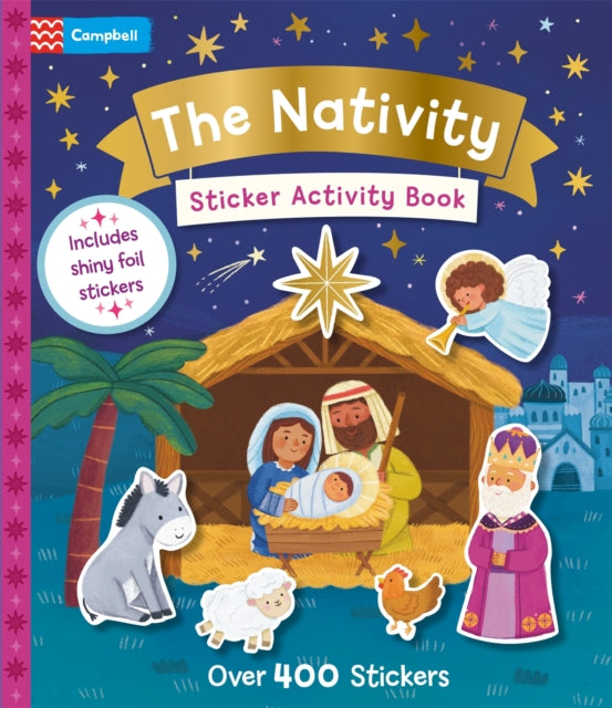 The Nativity Sticker Activity Book : With over 400 stickers - 9781035089703