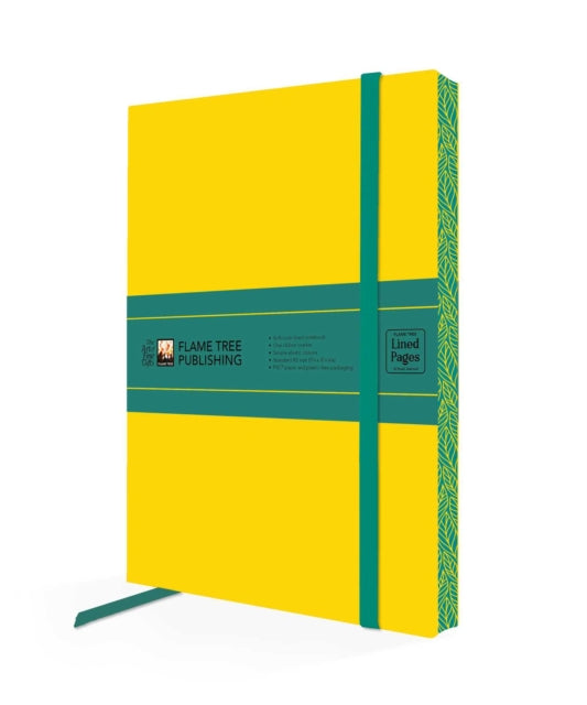 Yellow & Dark Teal Artisan Paperback Notebook - 9781835629567