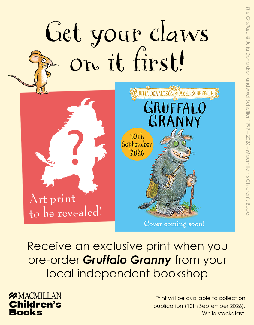 Pre-Order for 10th Sept 2026: Indie Exclusive copy of Gruffalo Granny by Julia Donaldson