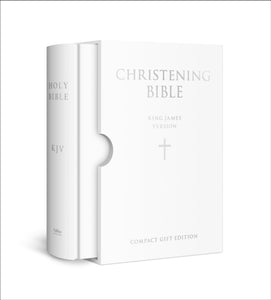HOLY BIBLE: King James Version (KJV) White Compact Christening Edition - 9780007166336