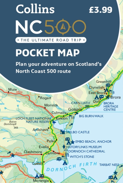 NC500 Pocket Map : Plan Your Adventure on Scotland's North Coast 500 Route Official Map - 9780008535728