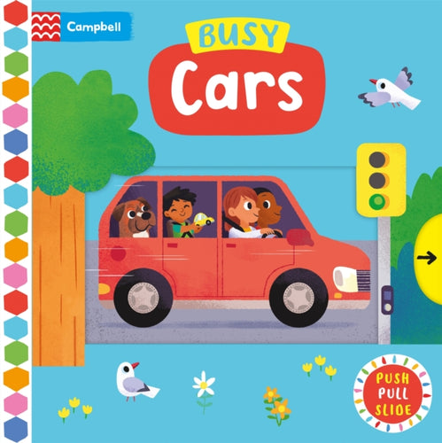 Busy Cars : A Push, Pull, Slide Book - 9781035056194