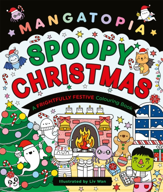Mangatopia Spoopy Christmas : A Cute and Cuddly Colouring Book of Anime and Manga - 9781035083695
