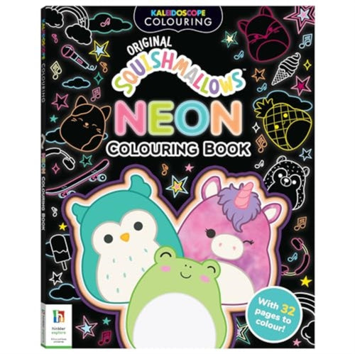 Kaleidoscope Squishmallows Neon Colouring Book - 9781488932151