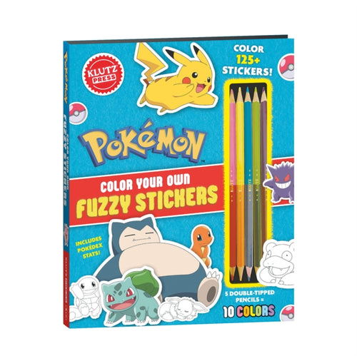 Pokemon Color Your Own Fuzzy Stickers - 9781546176848