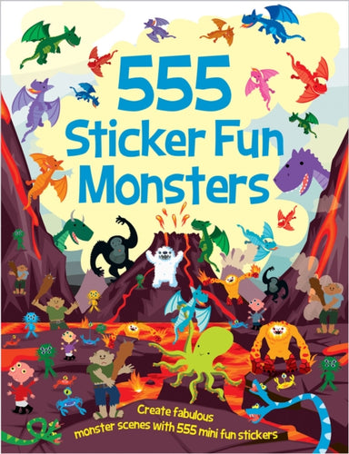 555 Sticker Fun - Monsters Activity Book - 9781784453404