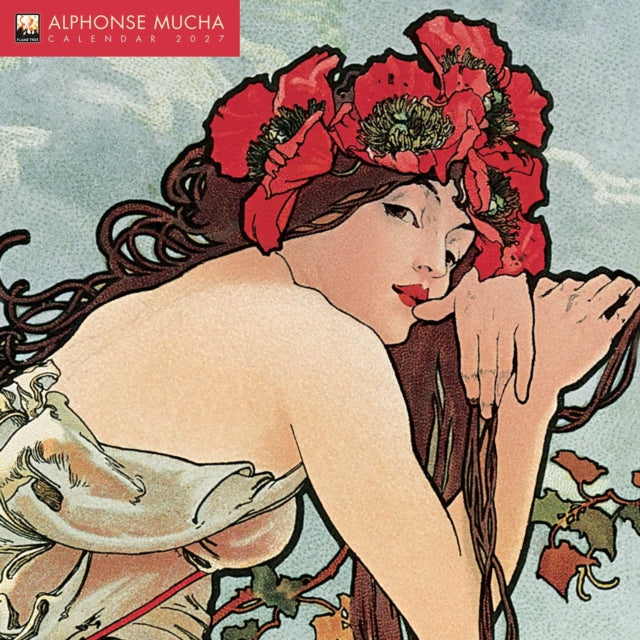 Alphonse Mucha Wall Calendar 2027 (Art Calendar) - 9781806940387