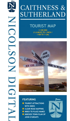 Nicolson Tourist Map Caithness & Sutherland - 9781912046676