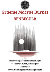 In conversation with Graeme Macrae Burnet, Wednesday 12th November, 7:00pm