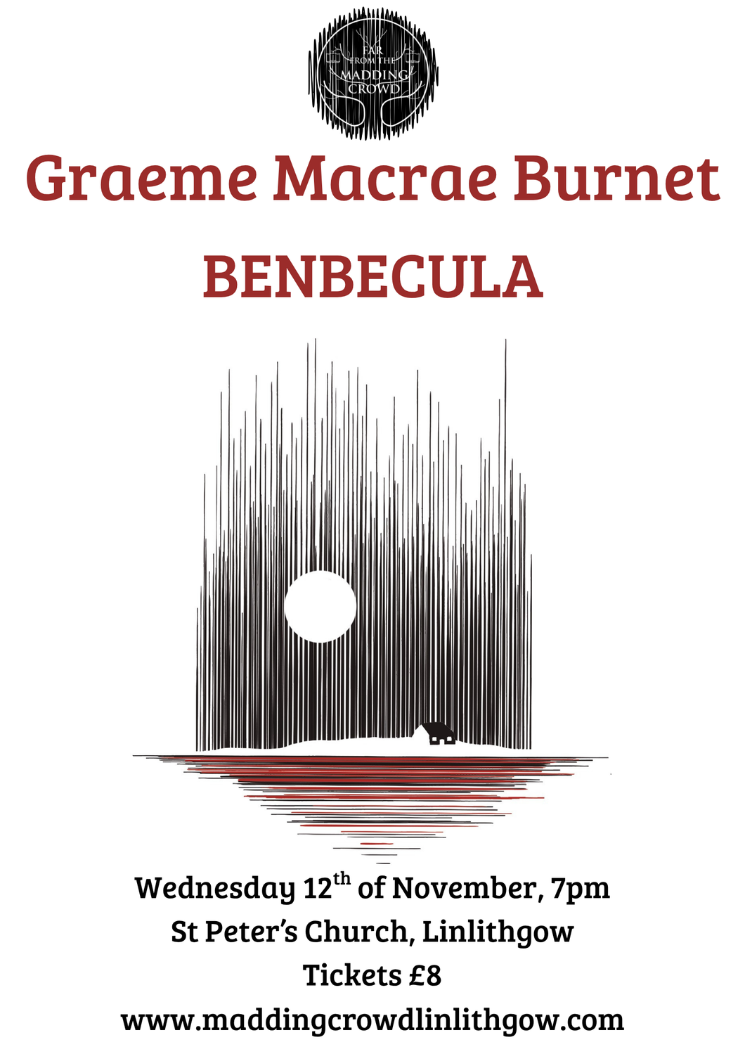 In conversation with Graeme Macrae Burnet, Wednesday 12th November, 7:00pm