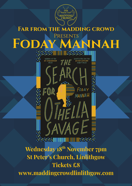 In Conversation with Foday Mannah, The Search for Othella Savage, Wednesday 18th November, 7.00pm