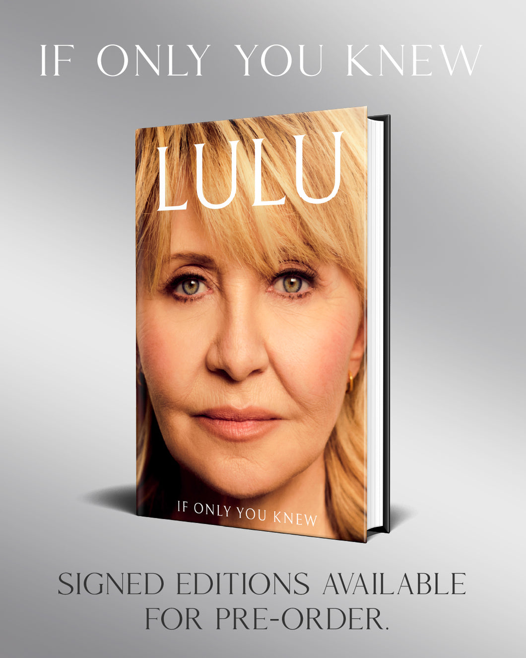 Pre-Order for 25th of September: Signed copy of If Only You Knew by Lulu