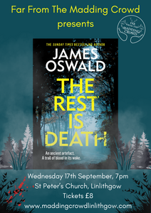 In conversation with James Oswald, Wednesday 17th September, 7.00pm