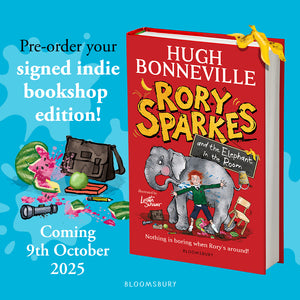 Pre-Order for 9th of October: Signed copy of Rory Sparkes and the Elephant in the Room by Hugh Bonneville