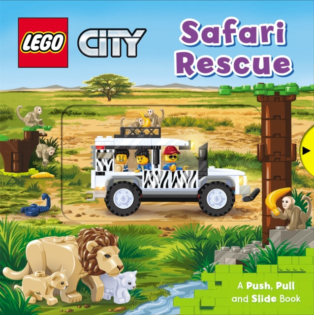 LEGO (R) City. Safari Rescue : A Push, Pull and Slide Book-9781529048377
