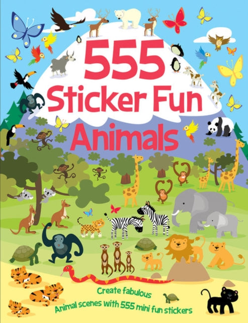 555 Sticker Fun  Animals-9781787008502