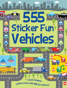 555 Sticker Fun Vehicles-9781789580440