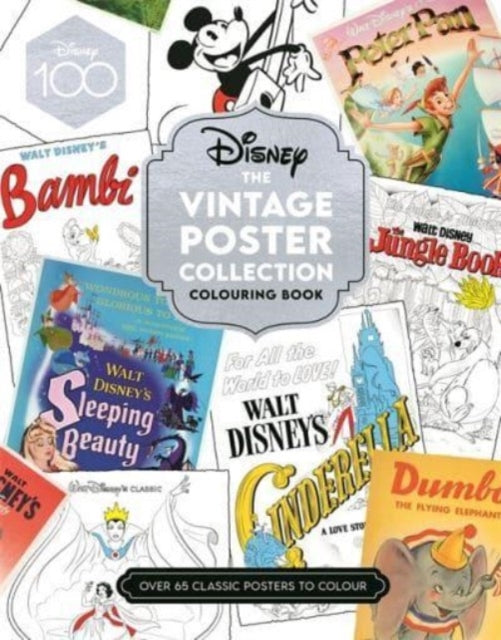 Disney The Vintage Poster Collection Colouring Book-9781800784390
