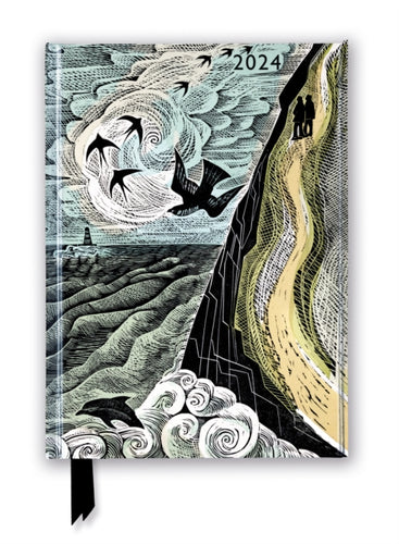 Angela Harding: The Salt Path 2024 Luxury Diary - Page to View with Notes-9781804174951