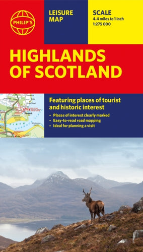 Philip's Highlands of Scotland: Leisure and Tourist Map 2020 Edition : Leisure and Tourist Map-9781849075121